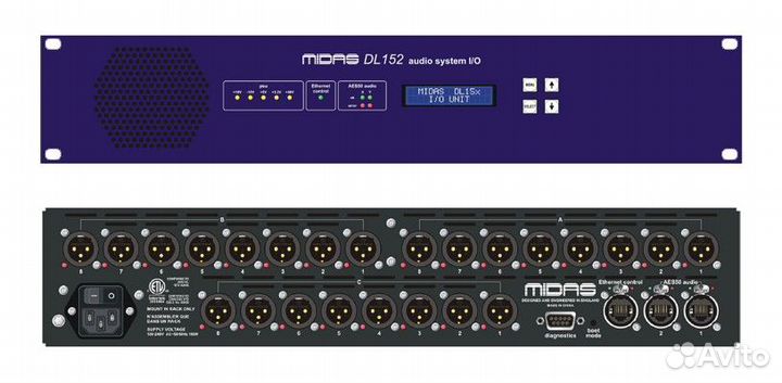 Midas DL152, блок 24 линейных выхода XLR, 96кГц, 2