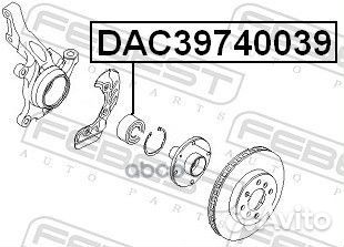 DAC39740039 к-кт подшипника ступ. Opel Omega 9