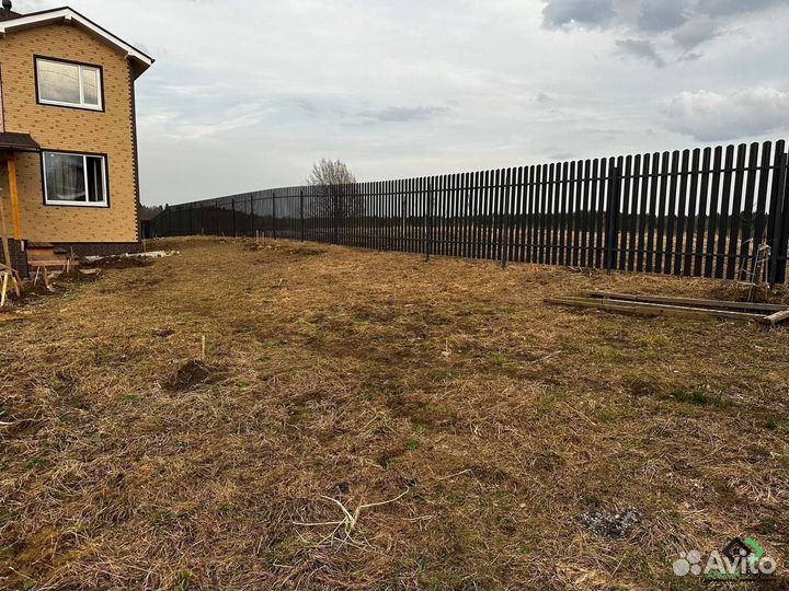 Заборы из профлиста монтаж