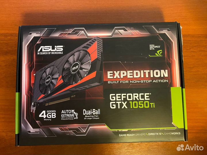 Asus GeForce GTX 1050 Ti Expedition (новая)