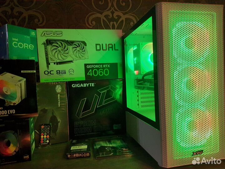 Gamer PC RTX4070 12GB+Core i5 12400F/B760/SSD1TB