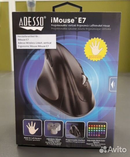 Adesso imouse e7 для левой руки