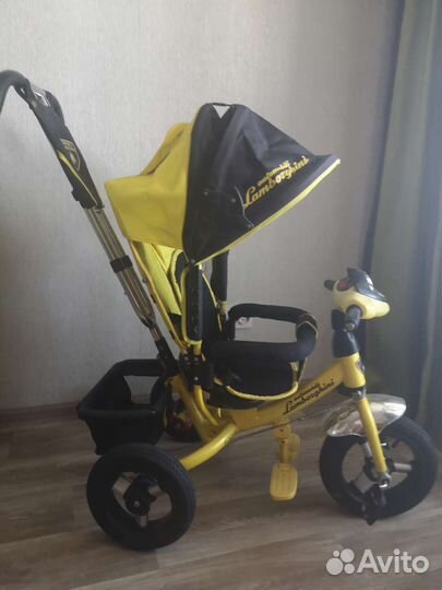 Трехколесный велосипед с родительской ручкой