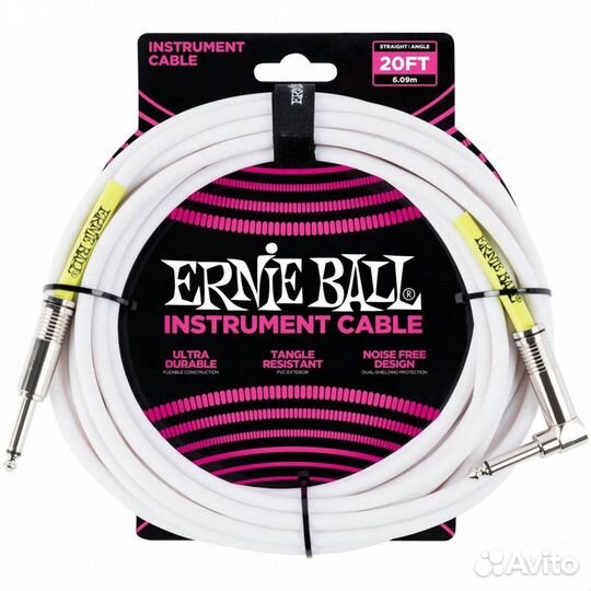 Ernie ball 6047 - Инструментальный кабель, 6м