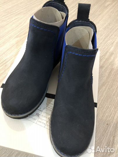 Ботинки кожаные