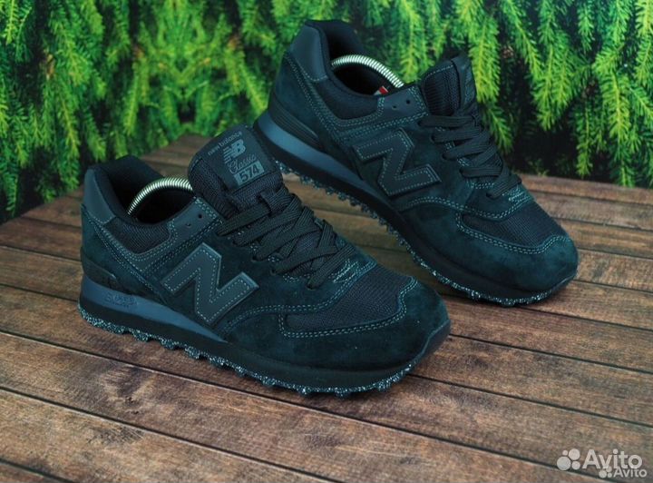 Кроссовки new balance 574 черные