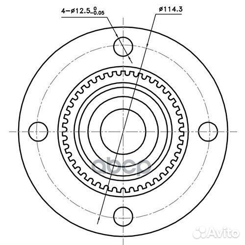 Ступица задняя зад лев Z89283R Zikmar