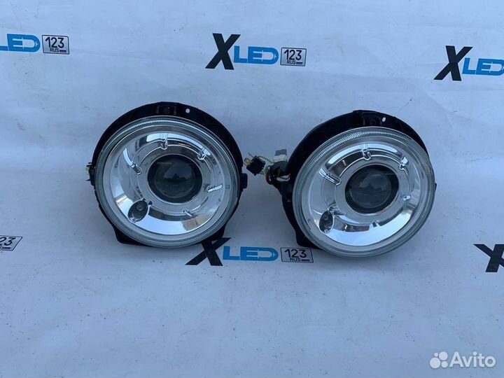 Фары Mercedes G W463 Silver