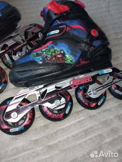 Роликовые коньки раздвижные Reaction Marvel 31-36