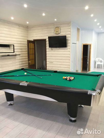 Баня на дровах + бильярд