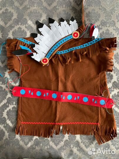 Карнавальный костюм индейца 110-116