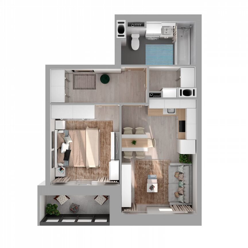 1-к. квартира, 39,1 м², 2/27 эт.