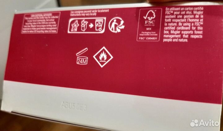 Mugler Alien, Angel Nova edt original отливант