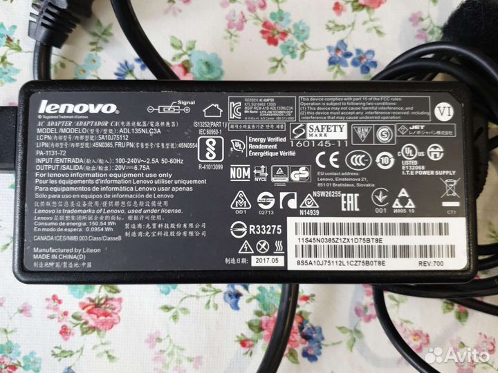 Блок питания для ноутбука lenovo Legion Y520
