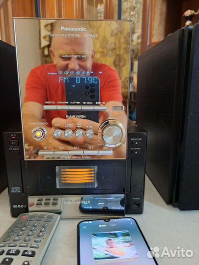 Музыкальный цеhтр panasonik рм-27. звук бомба