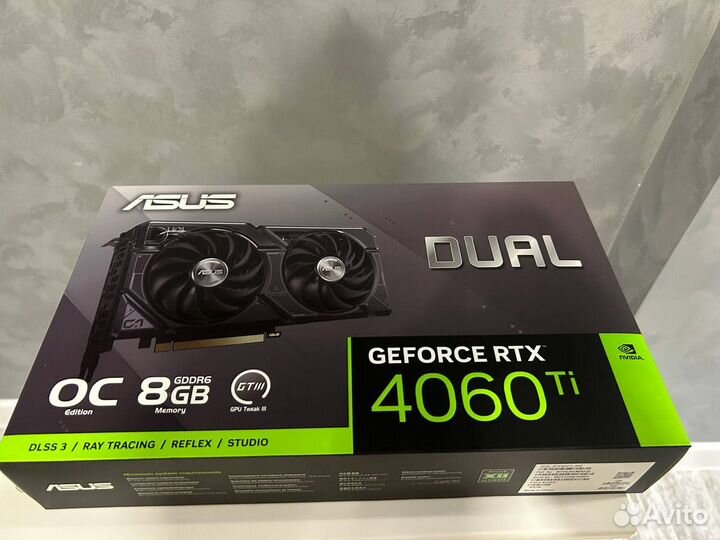Видеокарта asus GeForce RTX 4060 Ti dual OC