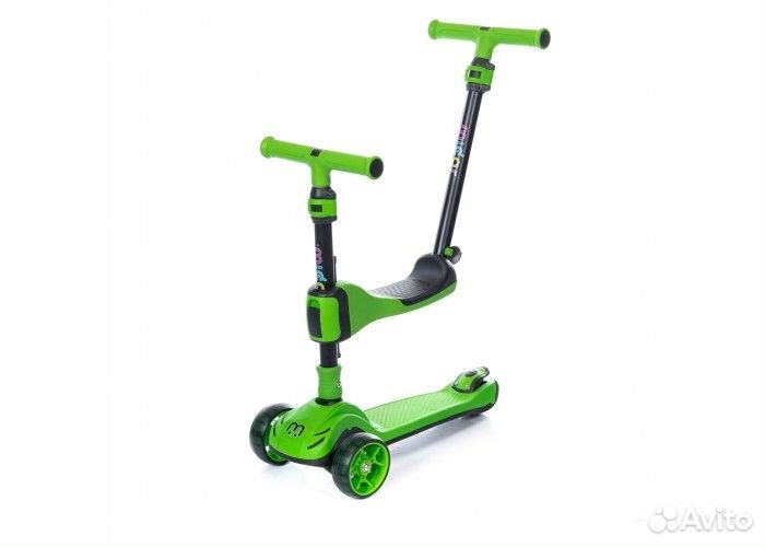 Самокат Micar 3 в 1 светящиеся колеса (Новый)