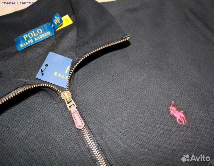 Polo Ralph Lauren джемпер полузамок черный (Арт.40512)