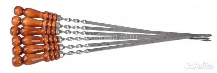 Набор шампуров в дипломате кожзам GK-417