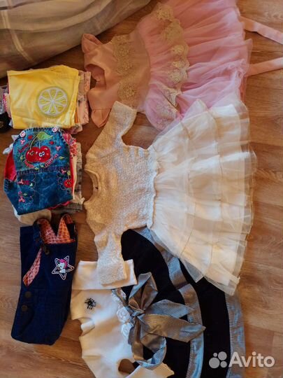 Детские вещи пакетом для девочек от 2 мес до 2 лет