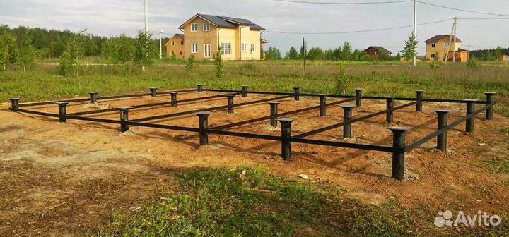 Винтовые сваи, фундамент