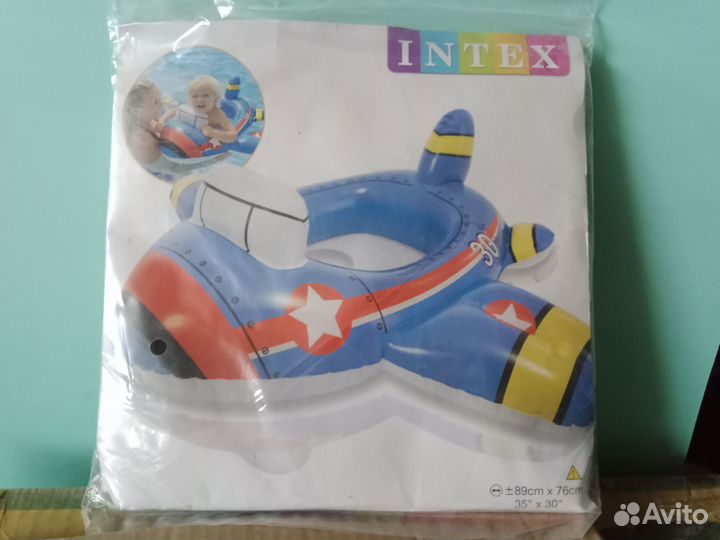 Детский надувной круг водные ходунки intex