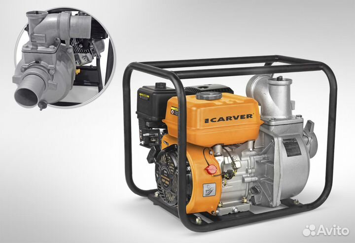 Мотопомпа для воды Carver CGP 6080