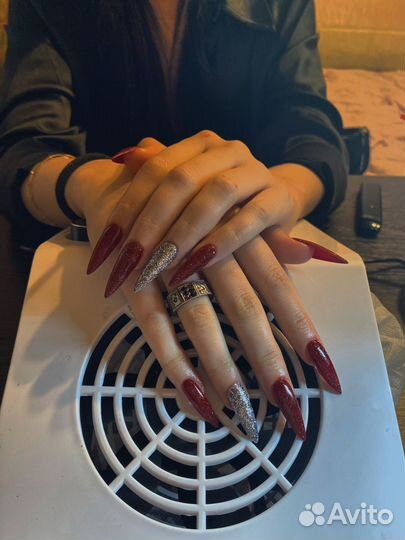 Маникюр наращивание ногтей