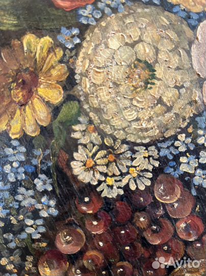 Старинная картина/живопись 51х43. Масло/дерево. Ит