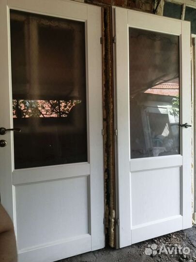 Двери мдф шпон. Дуб беленный