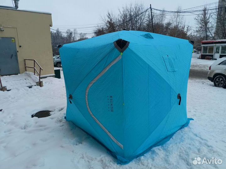 Зимняя палатка куб со светоотражающ вставками 2,4*
