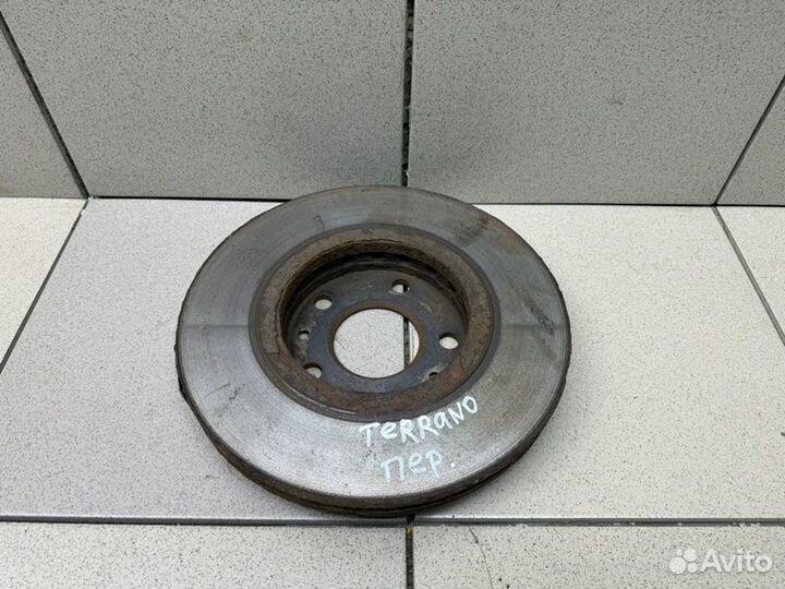 Диск тормозной передний вентилируемый левый Nissan