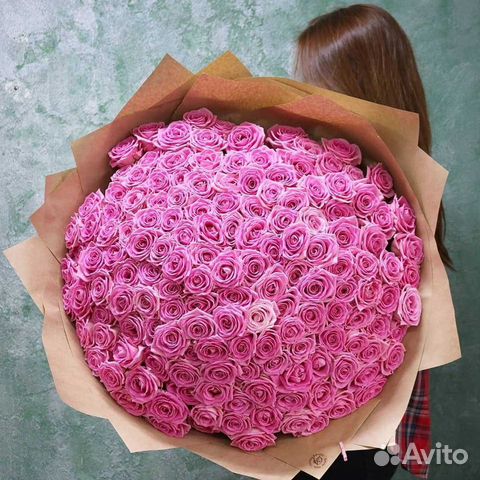 111 розовых Роз шикарные букеты
