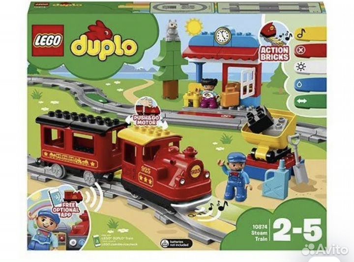 Lego Duplo 10874 Поезд (Железная дорога)