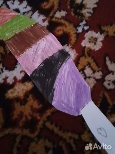 Хвост кошки для квадробики бумажный