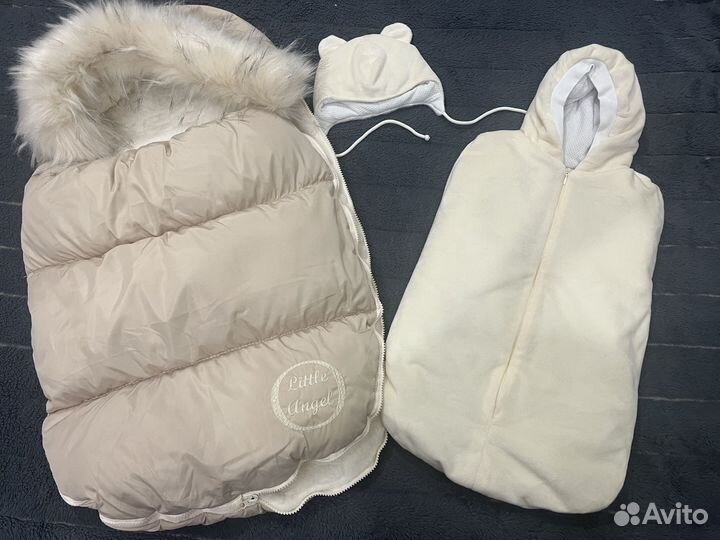 Продается зимний комплект на выписку из роддома