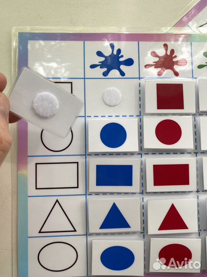 Обучающая игра на липучках 