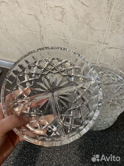 Хрустальная менажница