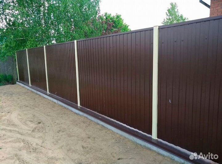 Забор из профнастила 