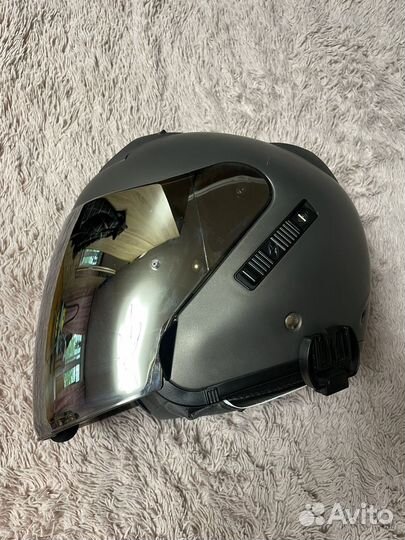 Шлем scorpion exo-220 зеркальный визор