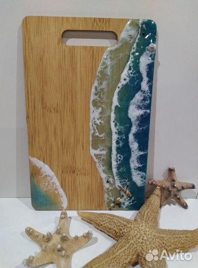 Доска разделочная с эпоксидной смолой