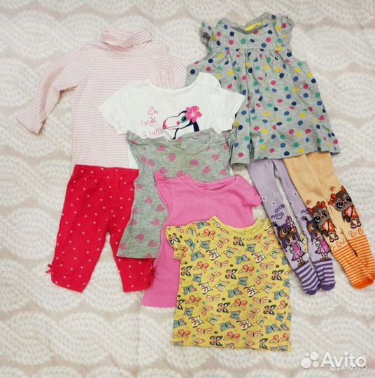 Вещи пакетом для девочки размер 74-80