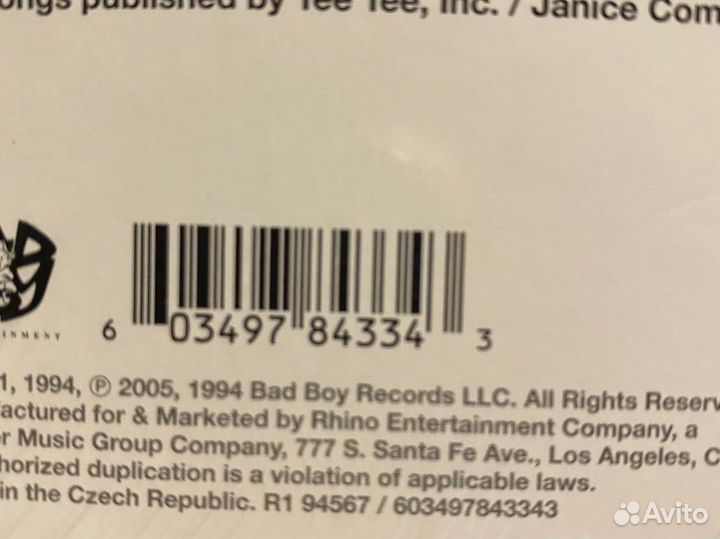 Винил The Notorious B.I.G. «Ready To Die»