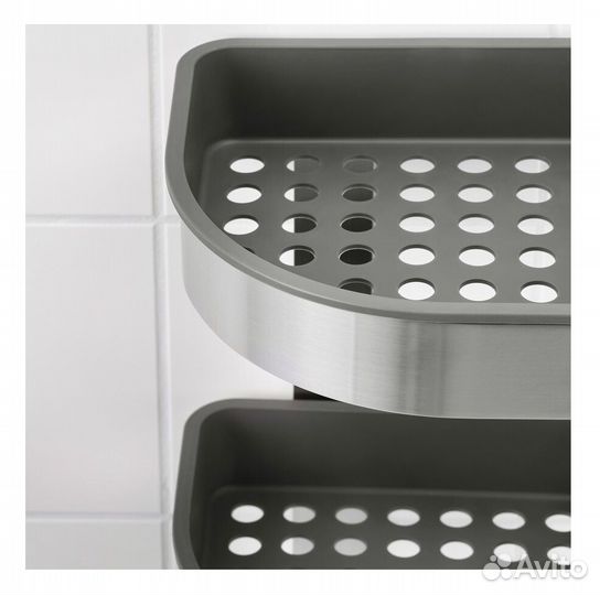 Полка подвесная настенная угловая Икеа Брогрунд