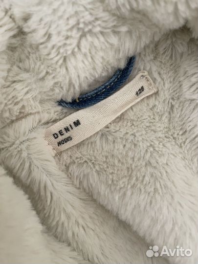 Джинсовая куртка теплая детская
