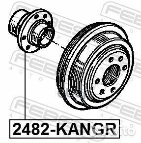 Ступица задняя renault kangoo 1997-2007 2482-kangr