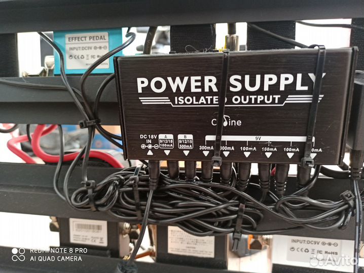 Педалборд с двумя блоками, в состоянии нового