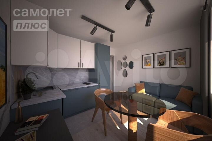 Апартаменты-студия, 20,9 м², 8/9 эт.