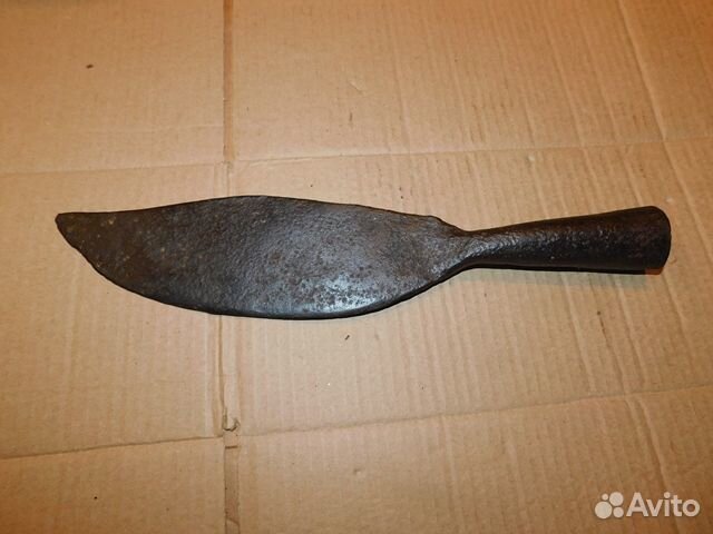 Антикварный, кованный косарь для щипания лучины ри