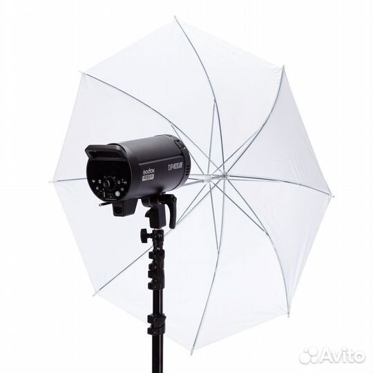 Зонт Meking белый на просвет, 33